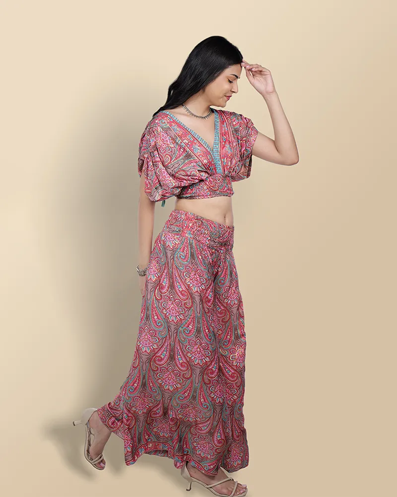 Pink paisley serenade co-ord set