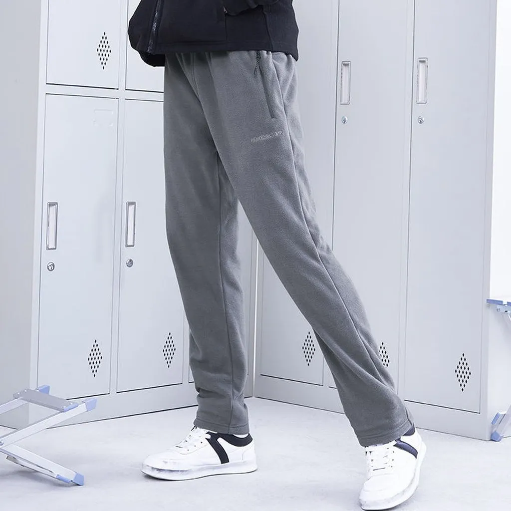 PIONEER CAMP - Original New Winter Thick Fleece Sweatpants Men Brand Clothing Letter Embroidery Warm Trousers Male Quality Pants AZZ801373