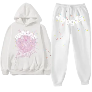 Premium Streetwear Hoodie & Pants Set - White - Polyester