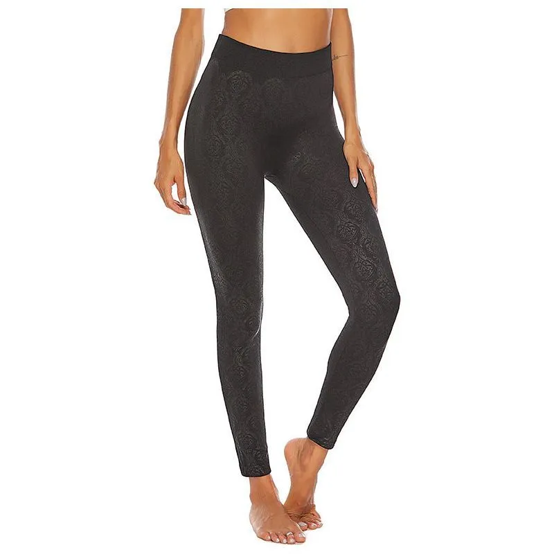 Printed seamless tights fitness pants sports yoga leggings