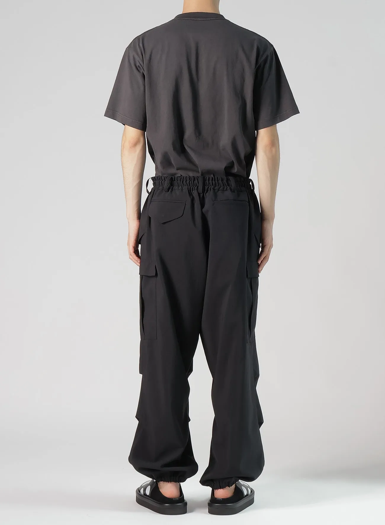 RECYCLE TASLAN NYLON GABARDINE CARGO PANTS