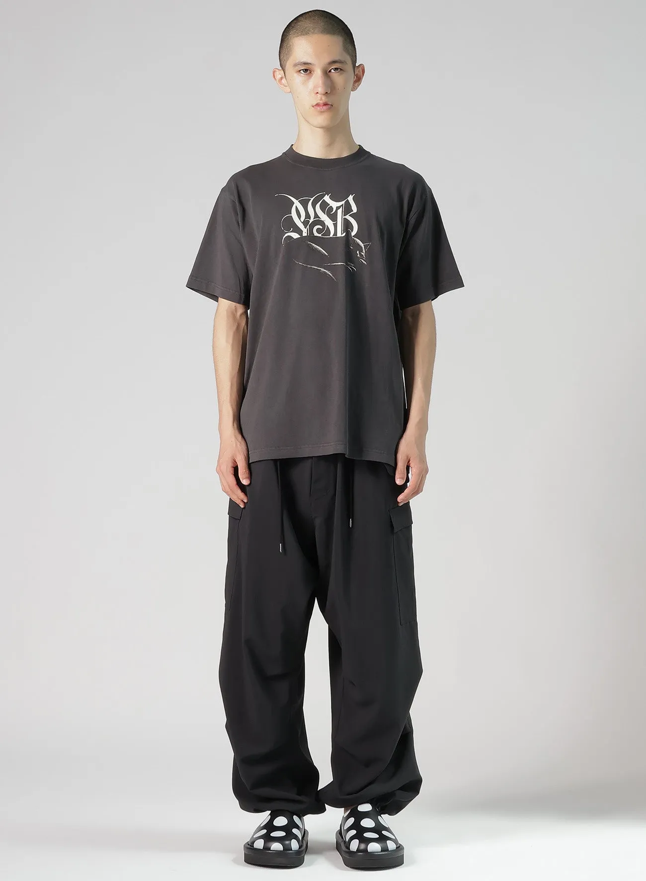RECYCLE TASLAN NYLON GABARDINE CARGO PANTS