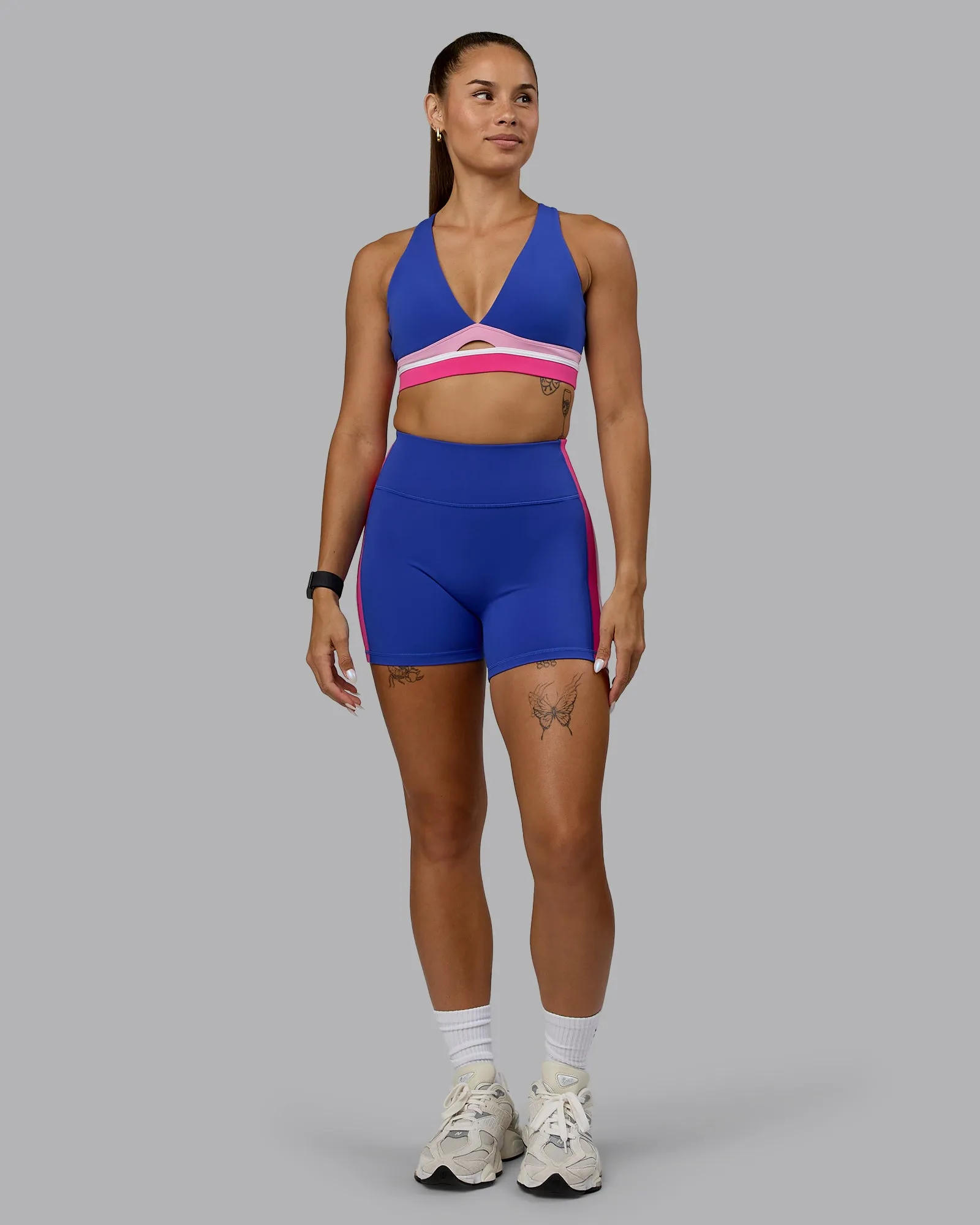 Revitalise Sports Bra - Power Cobalt-Fuchsia Pink