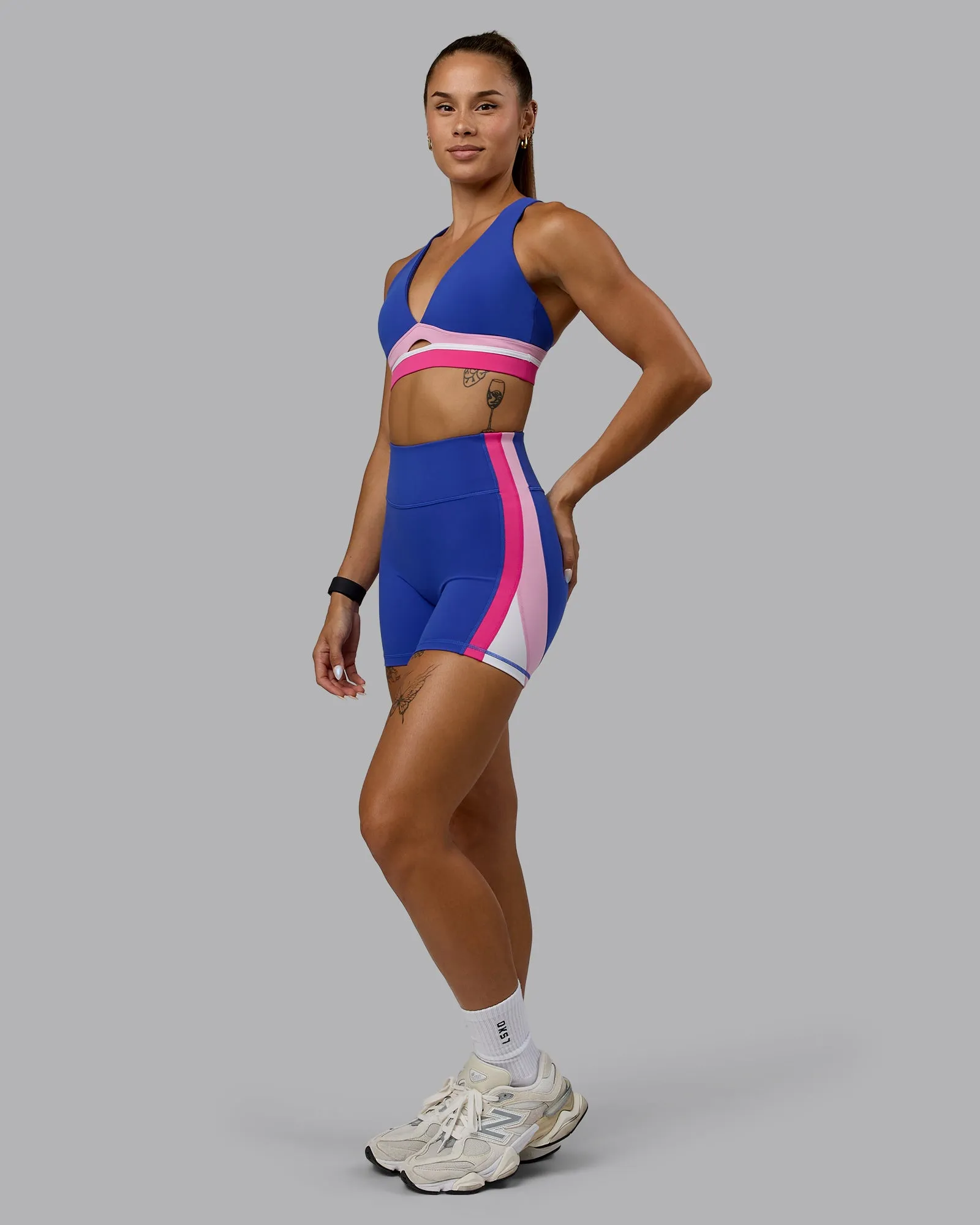 Revitalise Sports Bra - Power Cobalt-Fuchsia Pink