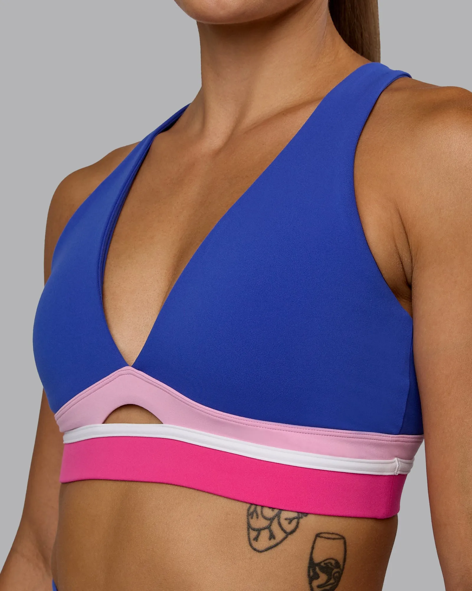 Revitalise Sports Bra - Power Cobalt-Fuchsia Pink