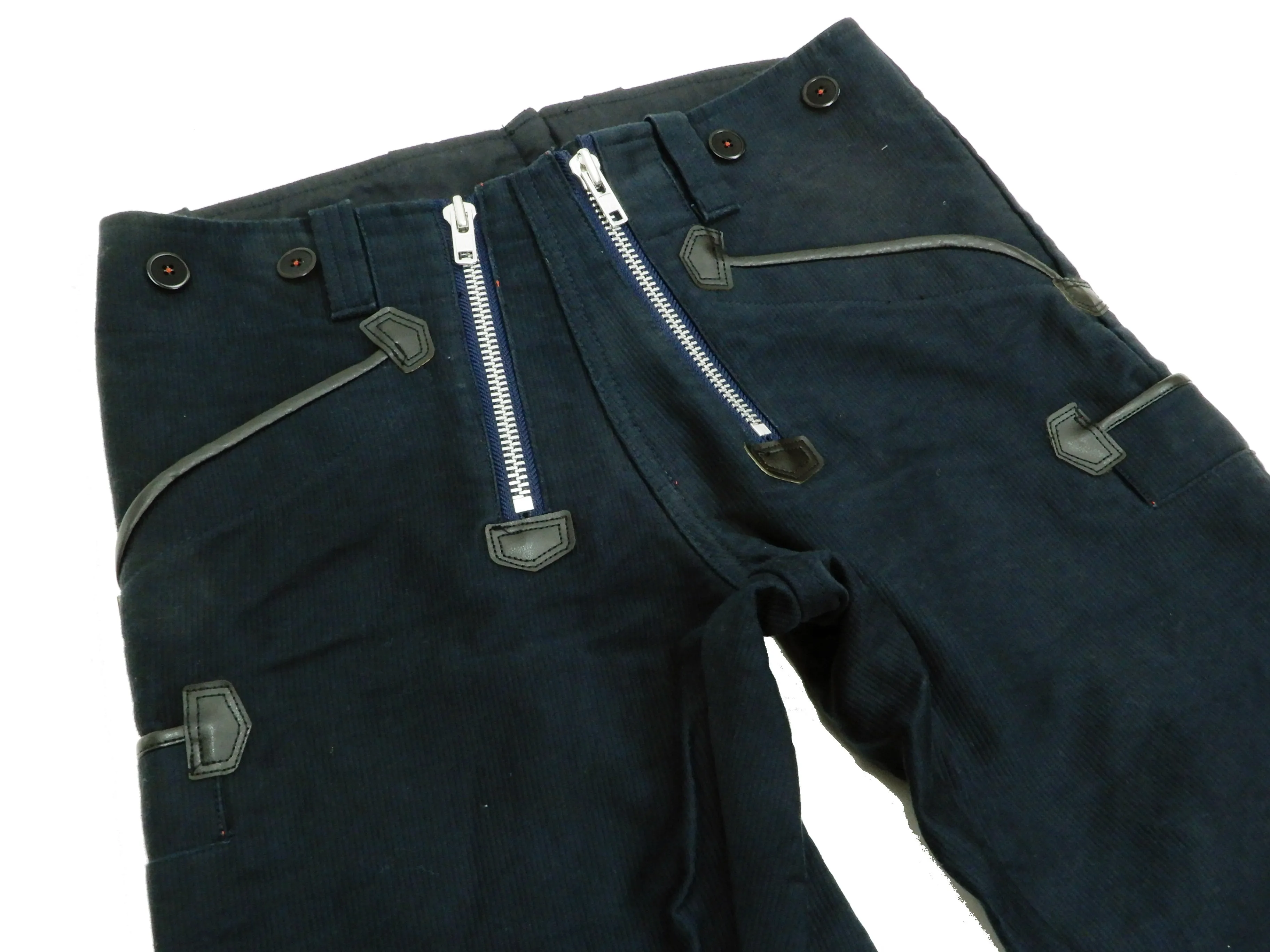 Samurai Jeans Men's Double Zipper Pants German Workwear Guild Trousers SWC505C19-DP