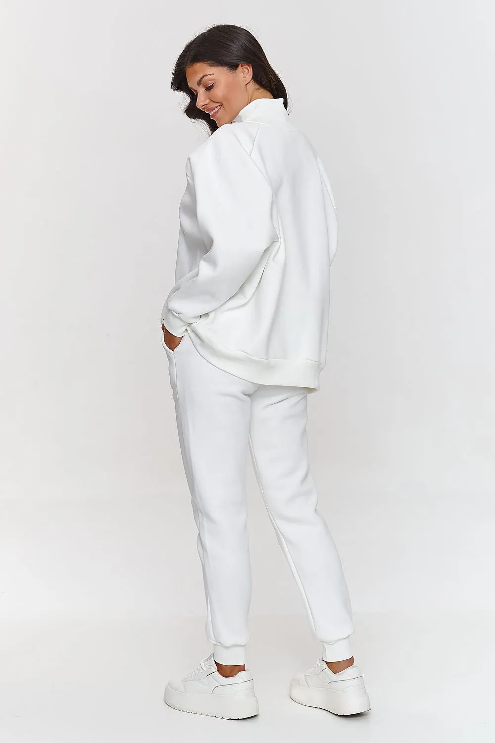 Snap-Fastened Luxe Blouse Set