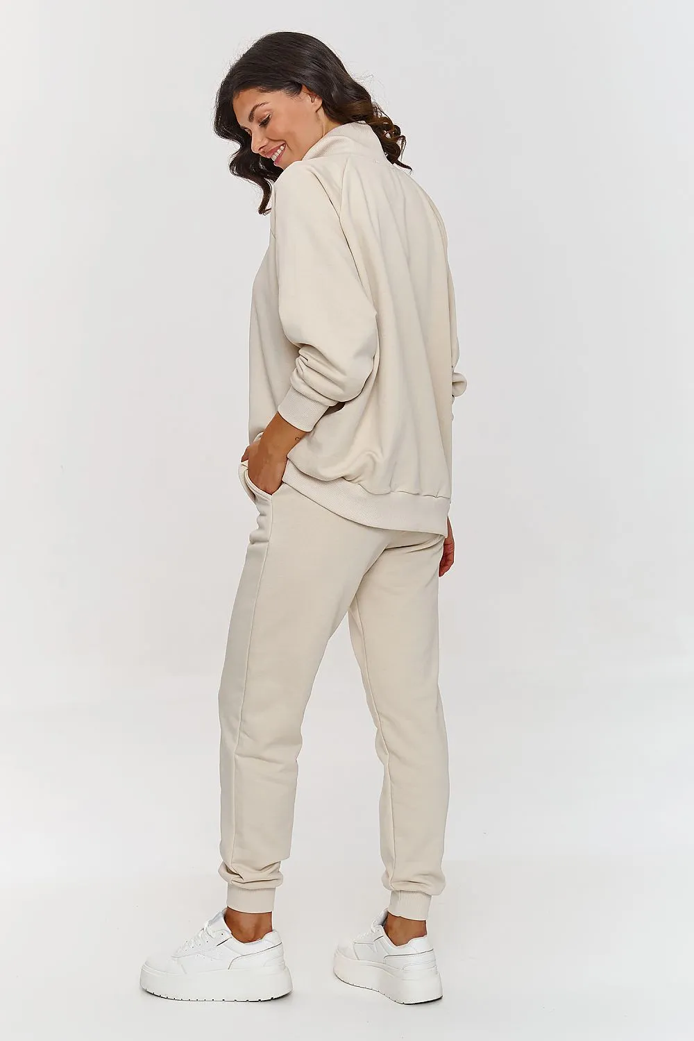 Snap-Fastened Luxe Blouse Set