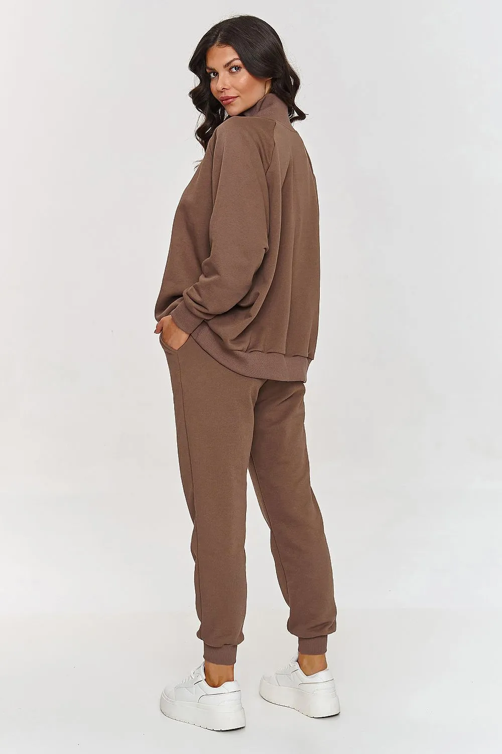 Snap-Fastened Luxe Blouse Set