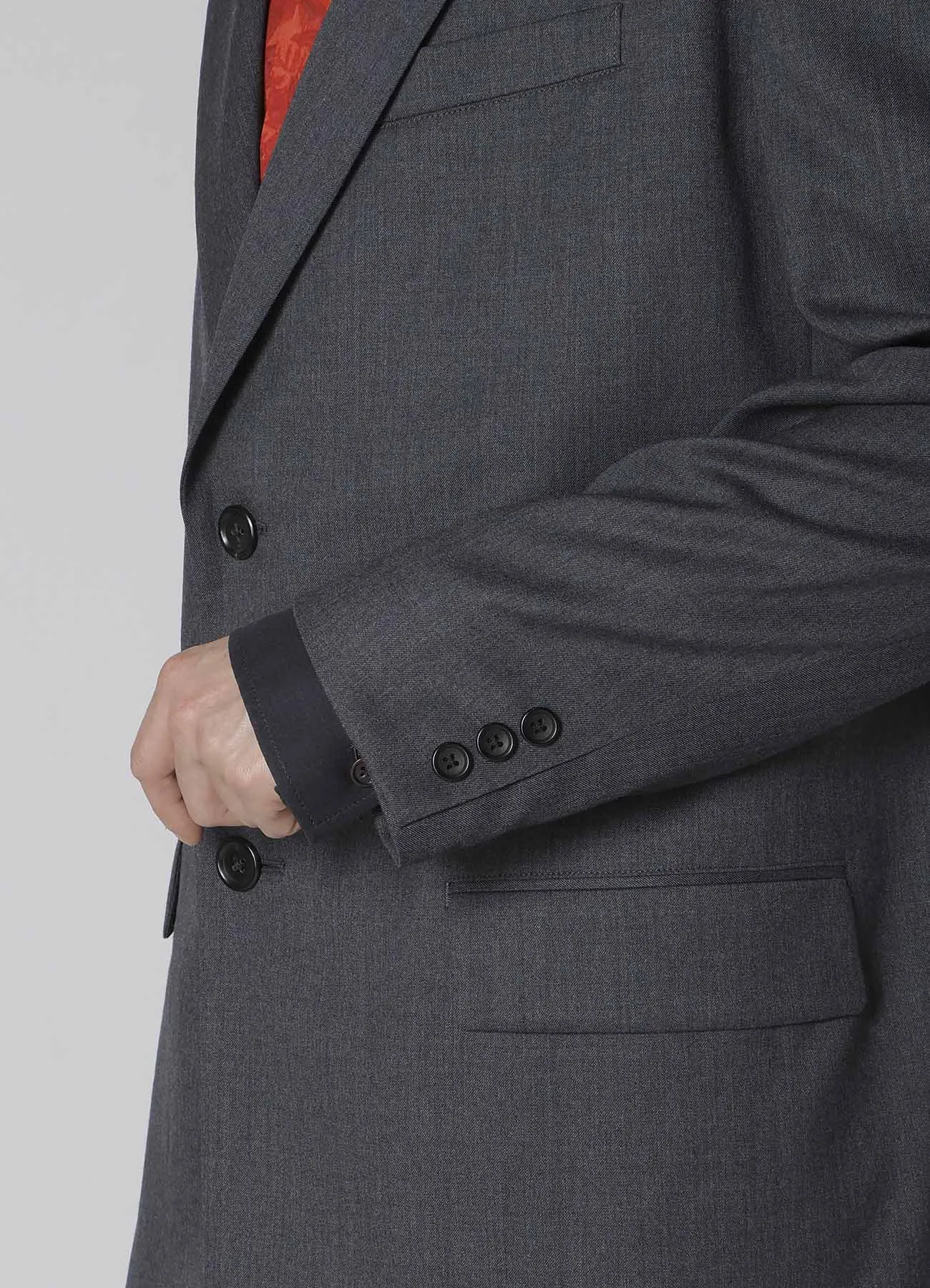 SUIT GABARDINE JACKET WITH 2-BUTTONS