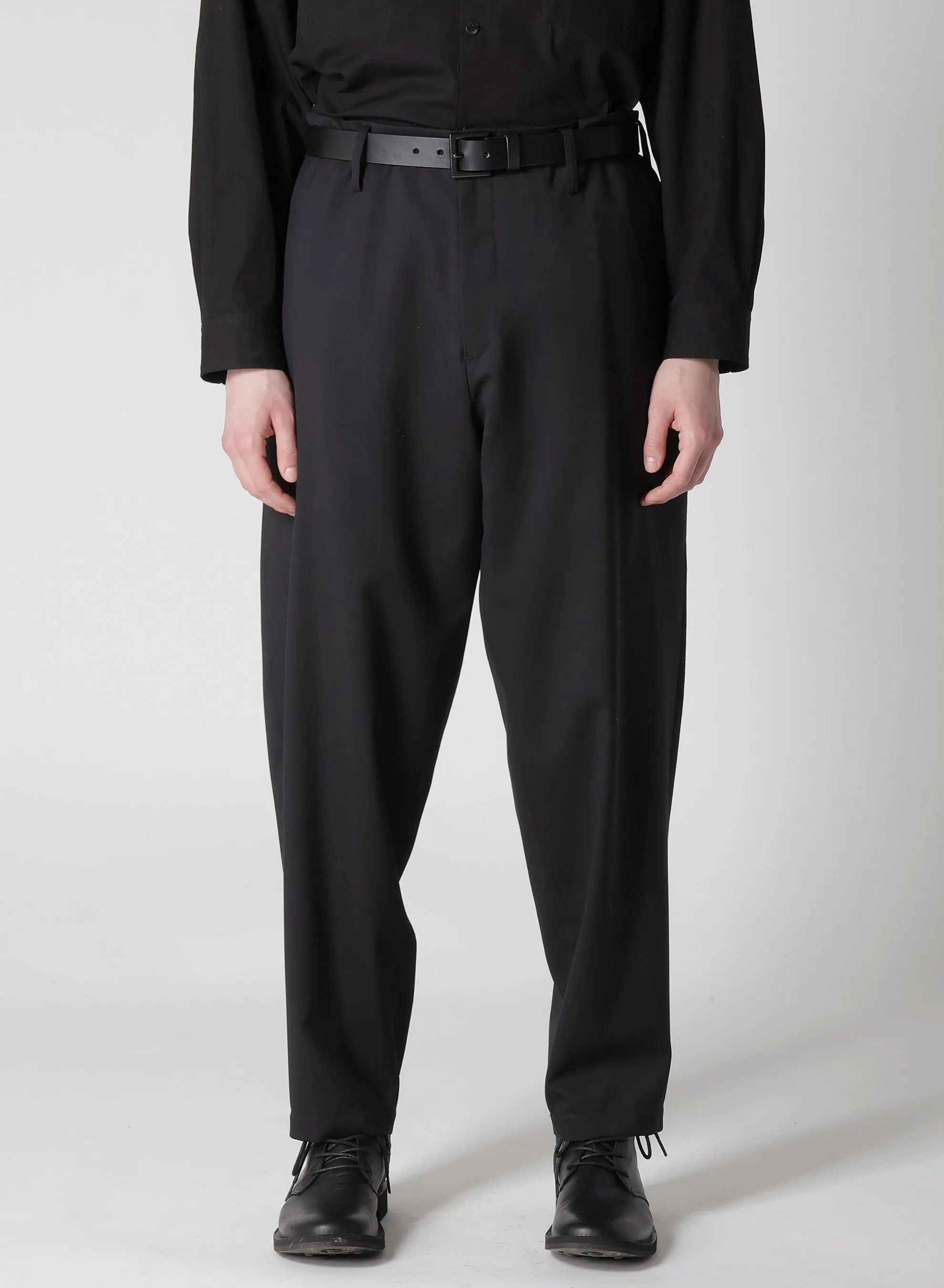 SUIT GABARDINE PANTS WITH SIDE TUCK