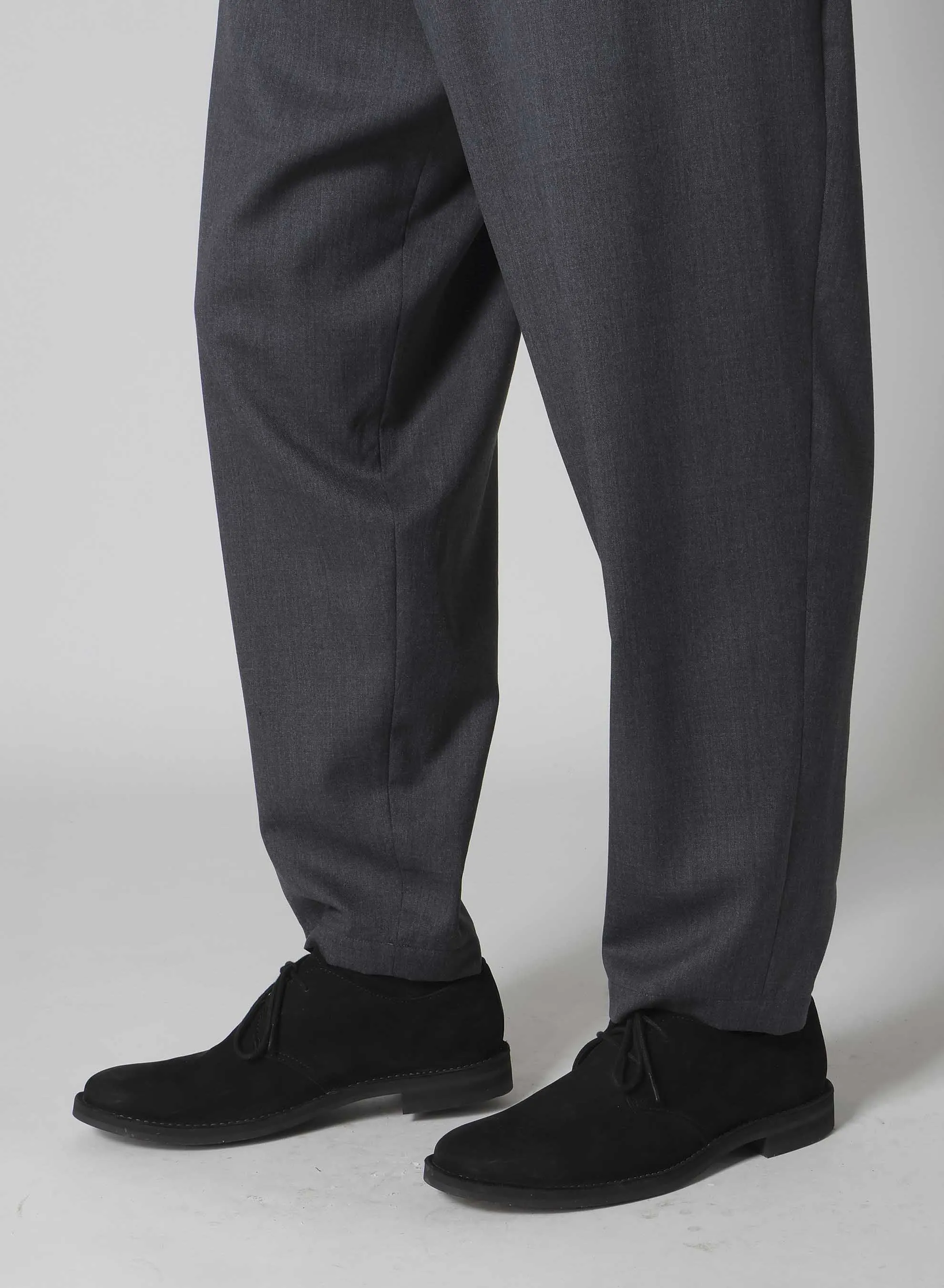 SUIT GABARDINE PANTS WITH SIDE TUCK