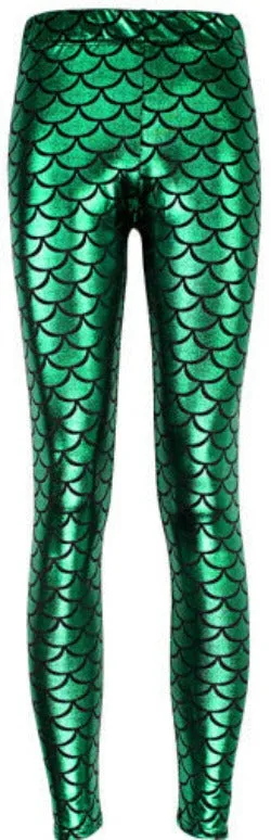 Summer style women's Scale leggings 10 color S-XL size Simulation mermaid pants Digital print colorful leggings