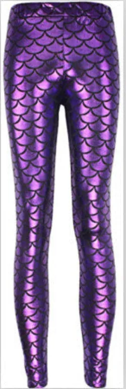 Summer style women's Scale leggings 10 color S-XL size Simulation mermaid pants Digital print colorful leggings