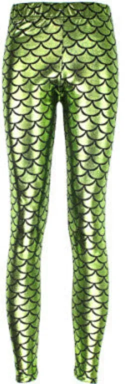 Summer style women's Scale leggings 10 color S-XL size Simulation mermaid pants Digital print colorful leggings