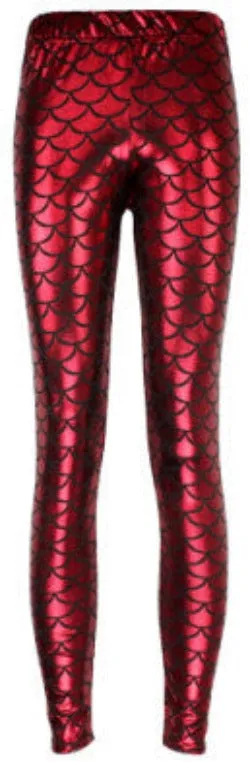 Summer style women's Scale leggings 10 color S-XL size Simulation mermaid pants Digital print colorful leggings
