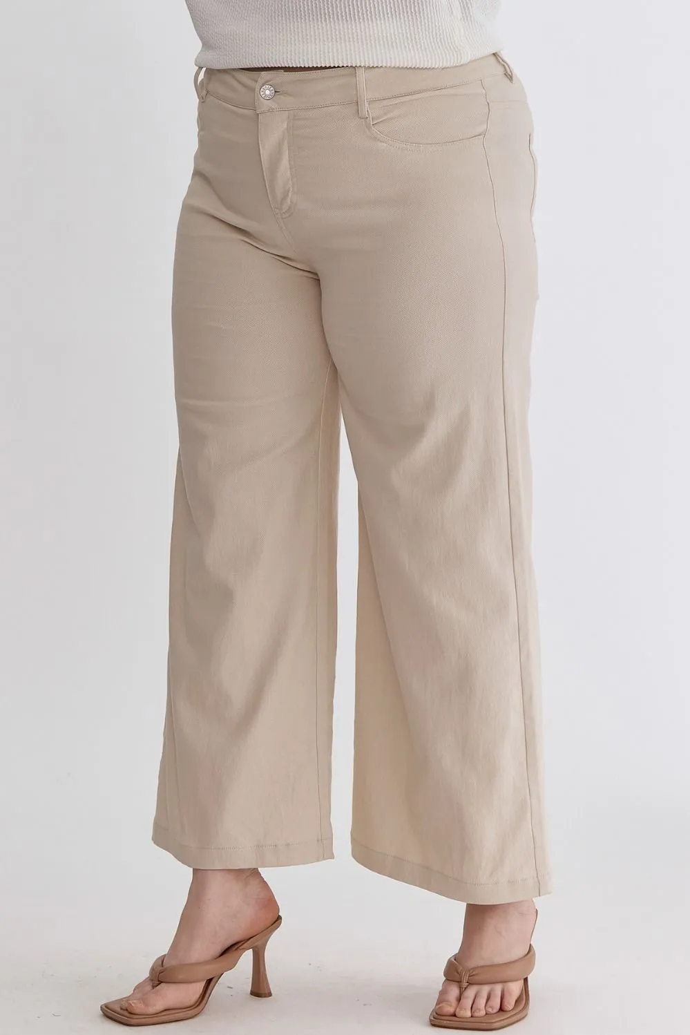 Trendy Inclination High Rise Wide Leg Curvy Pants
