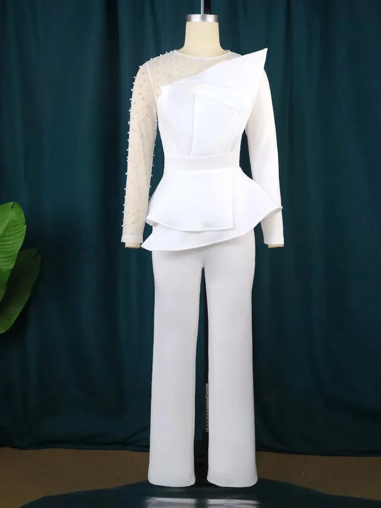 Women Elegant Beaded Jumpsuit