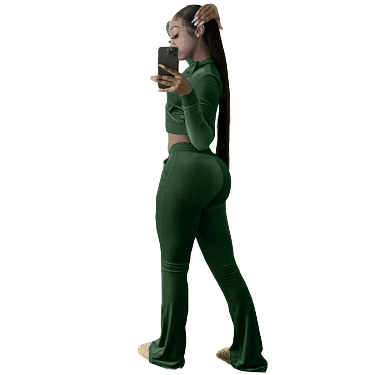 Women Velvet Jogging Sport Set