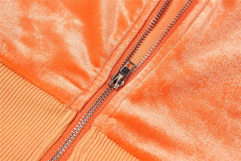 Women Velvet Jogging Sport Set