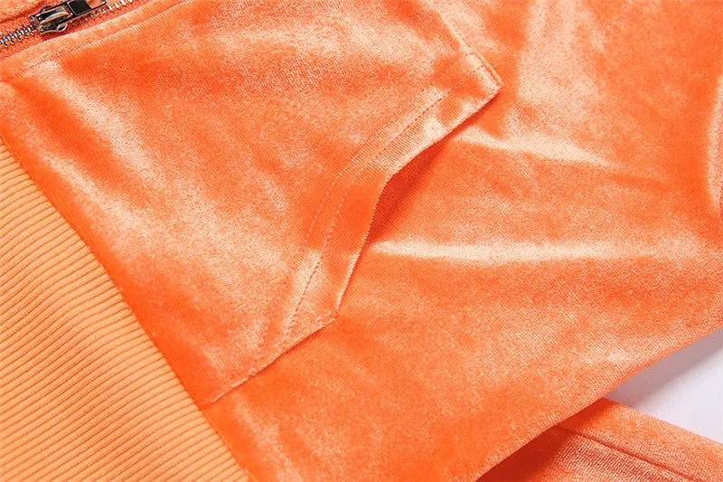 Women Velvet Jogging Sport Set