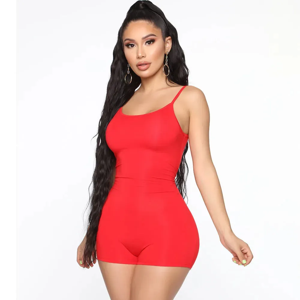 Women's One piece Athleisure wear  Suspender Jumpsuit