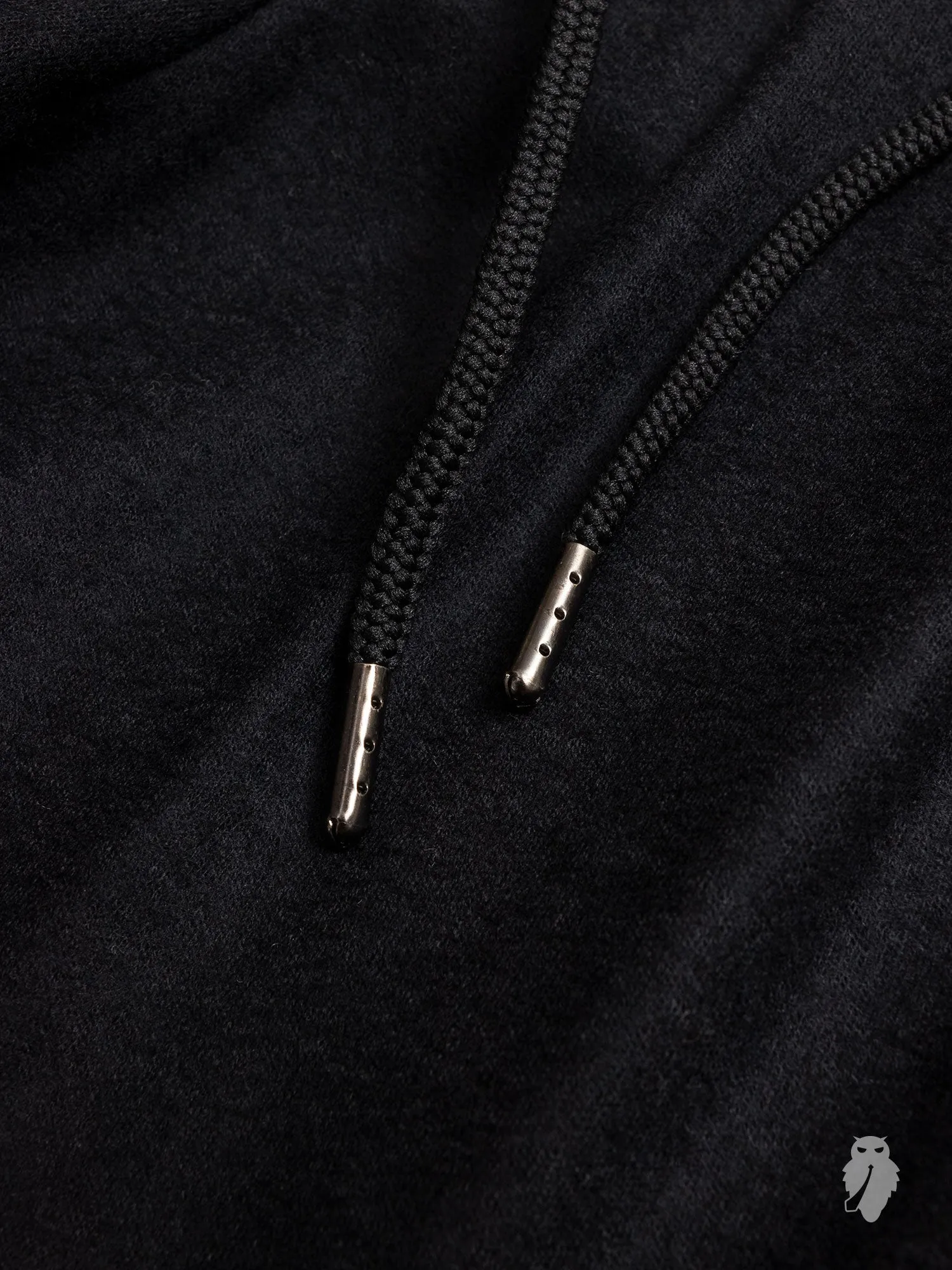 Wool Flannel Easy Pants in Black