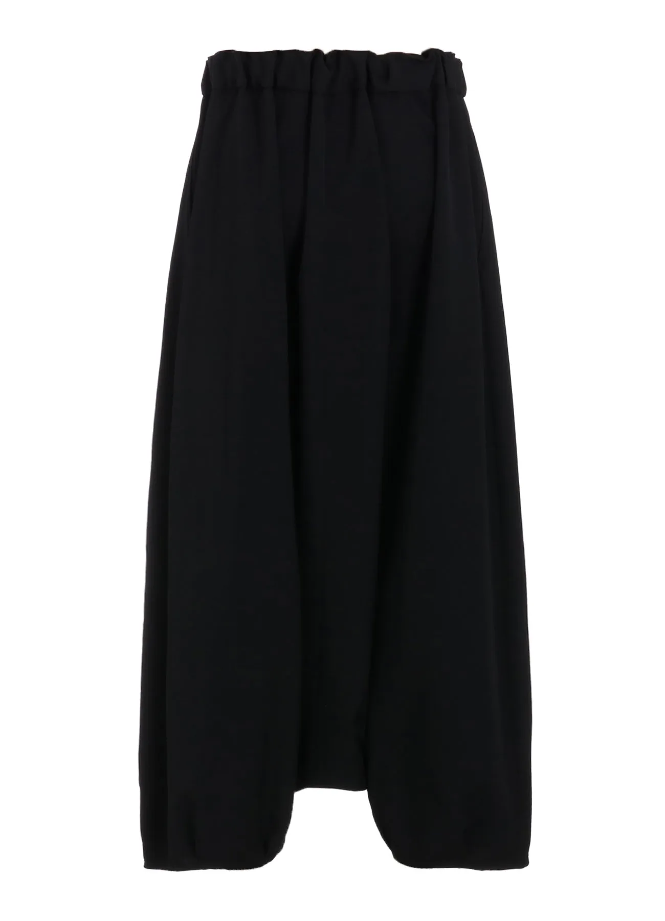 WOOL GABARDINE BIG SARROUEL PANTS