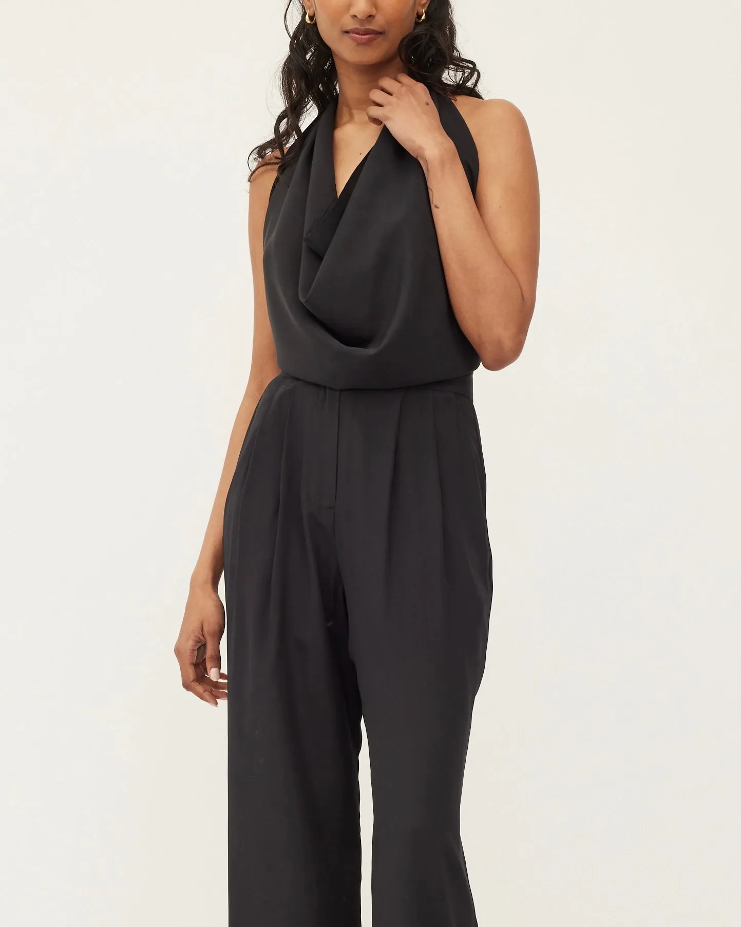 ZOE PANT | BLACK PURE SILK