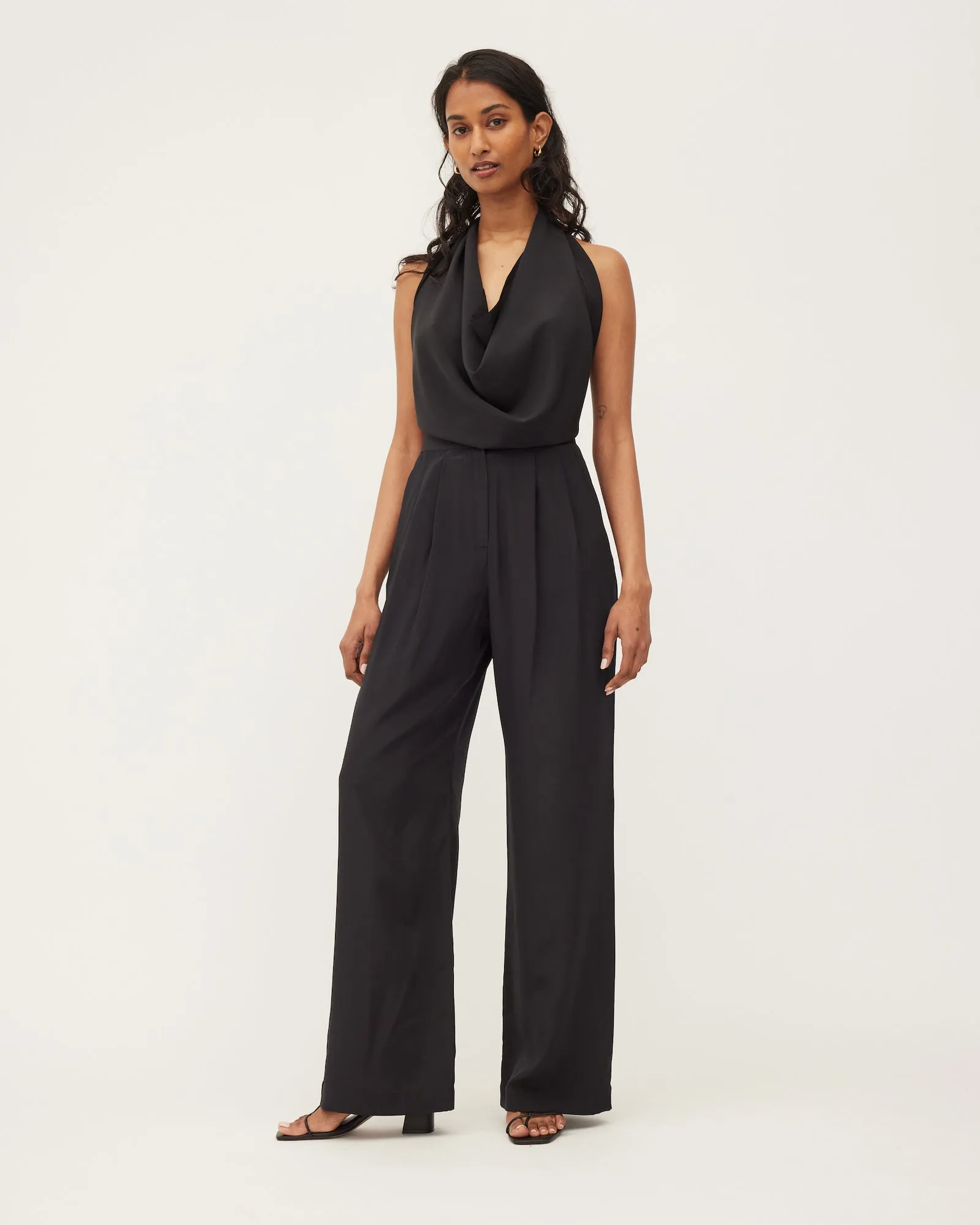 ZOE PANT | BLACK PURE SILK
