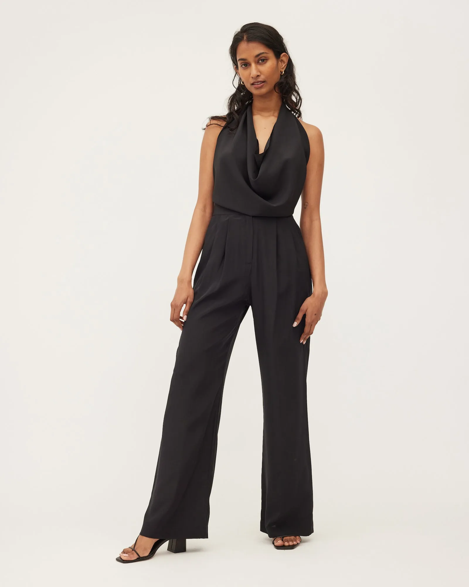 ZOE PANT | BLACK PURE SILK